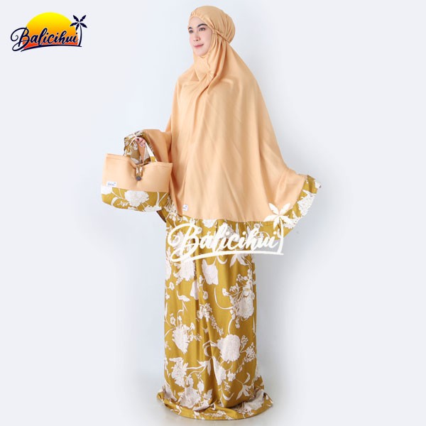 Balicihui Mukena Alina Mustard 1 Mukena Bali Dewasa by Balicihui