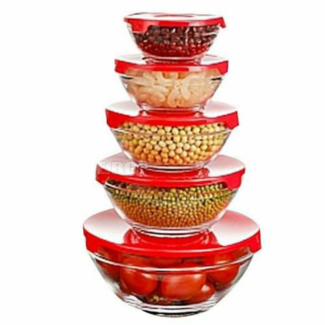 Mixing bowl kaca /mangkok beranak kaca