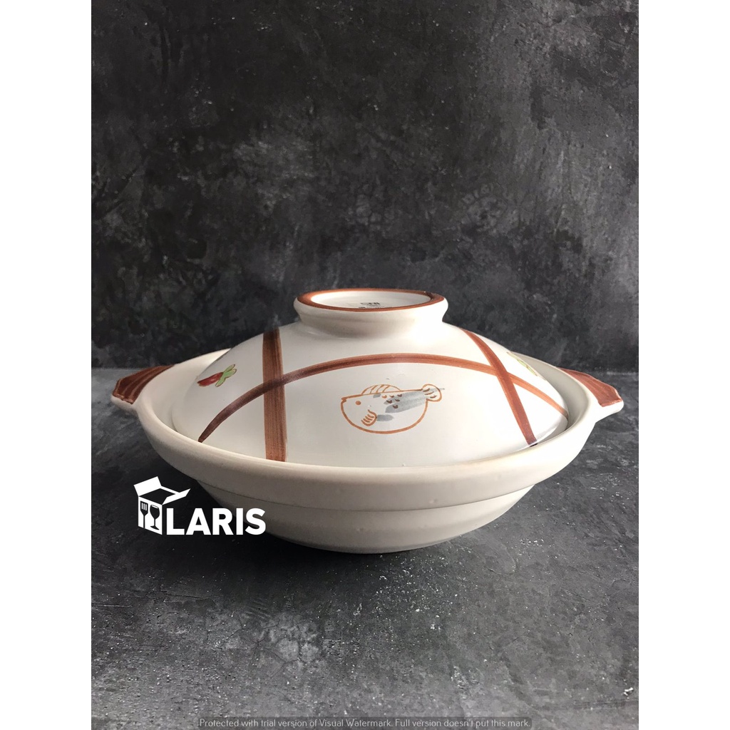 Mangkok Sapo Tahu Keramik Tahan Api Panci Sapo Claypot (Include Packing Kayu)