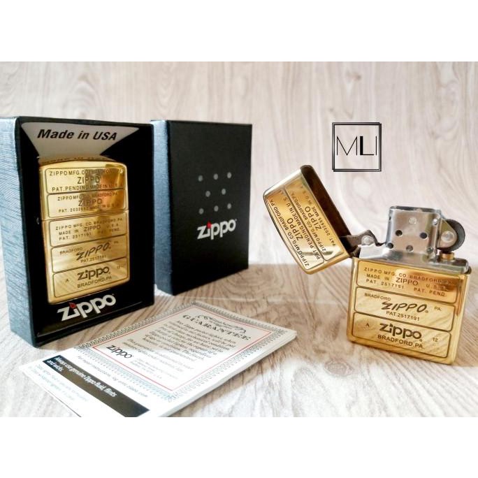 Korek Api Zippo Miror Gold Ice Lighter Zippo List Premium Original