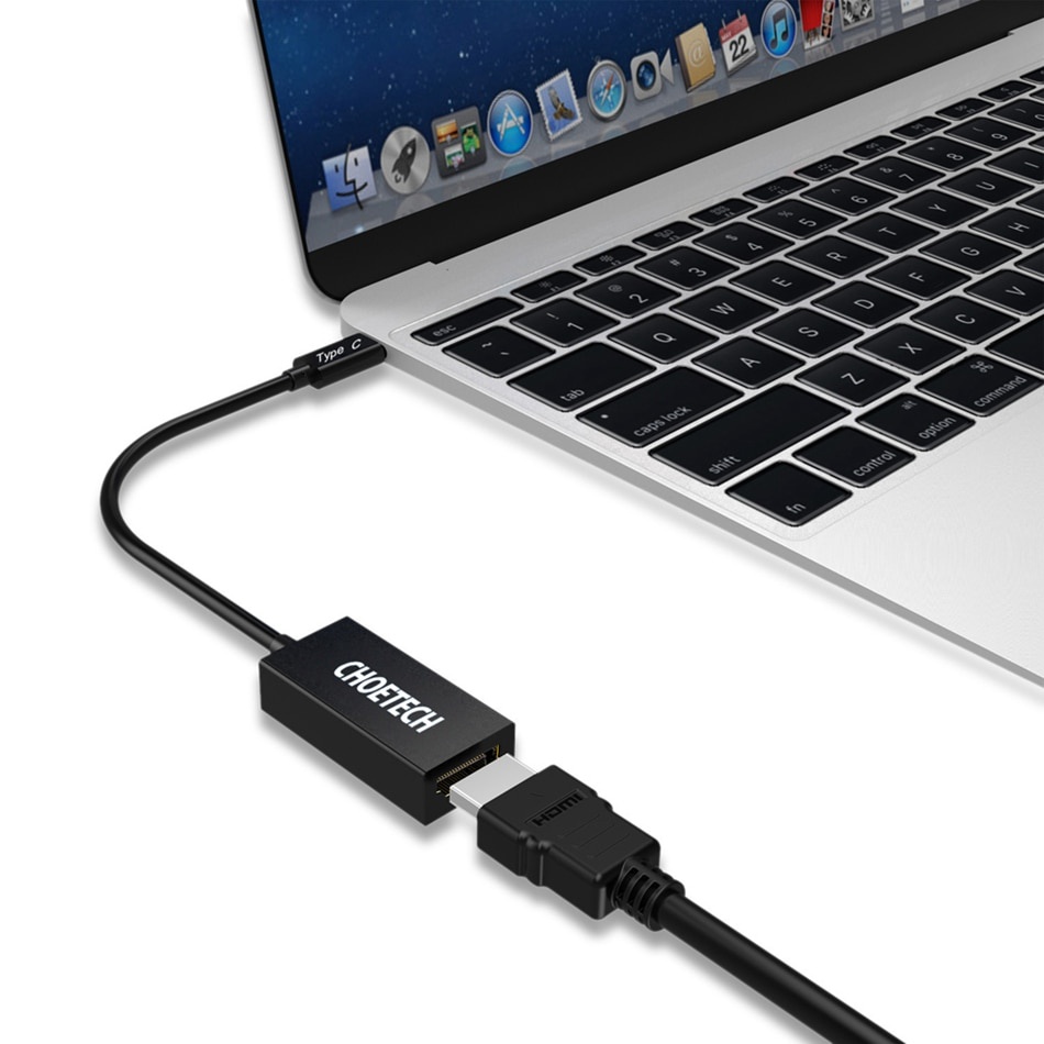 Kabel Adapter Converter USB Type C ke HDMI 4K 20cm - HUB-H05 - Black