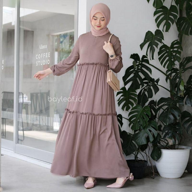 Bayleaf.id Ziaa Basic Dress Gamis Premium Part 1