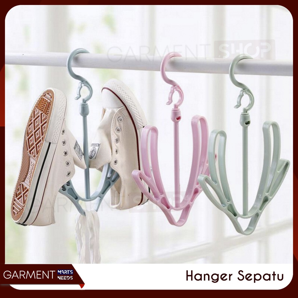 Hanger Sepatu Sandal Slop Gantungan Jemuran Kaos Kaki Tas 