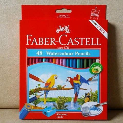 

Pensil faber castell Watercolour pencils 48 warna