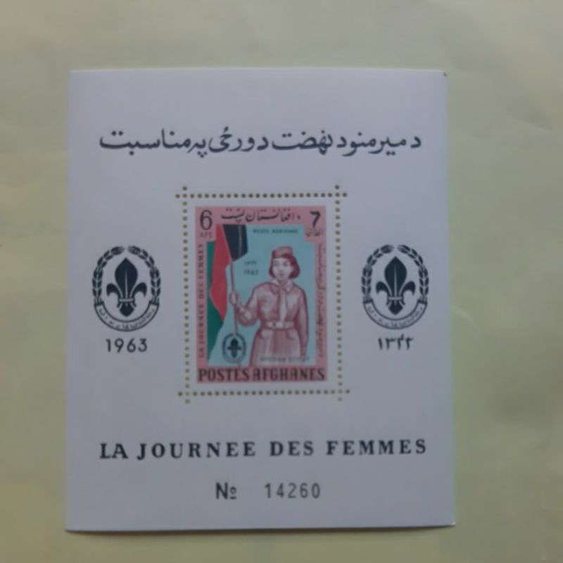 

Perangko Afganistan 1963 Jambore international sheet 1 prangko