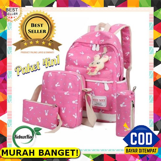 Justice Girl Tas Ransel Mini Deer Sparkle Peach Parfaitsale 33001 Tas Gendong Anak Perempuan Backpac