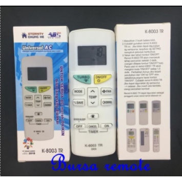 Remot / Remote AC DAIKin Type K-8003 INVERTER / ecer dan grosir