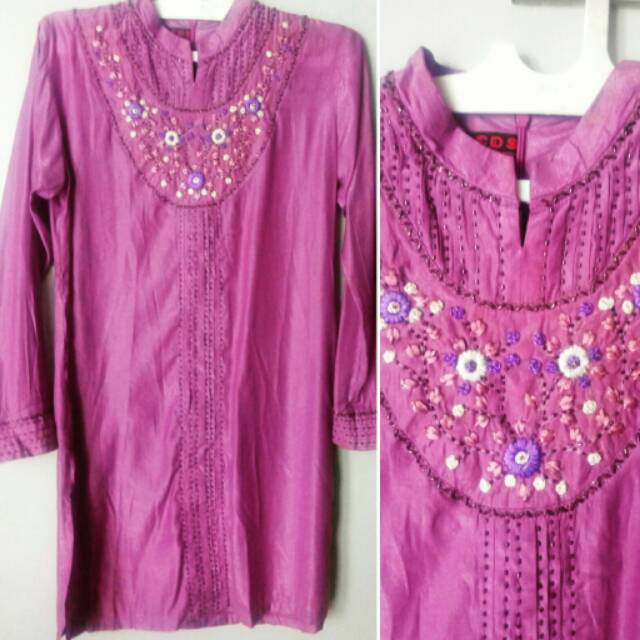 Atasan Tunik Payet Sulam