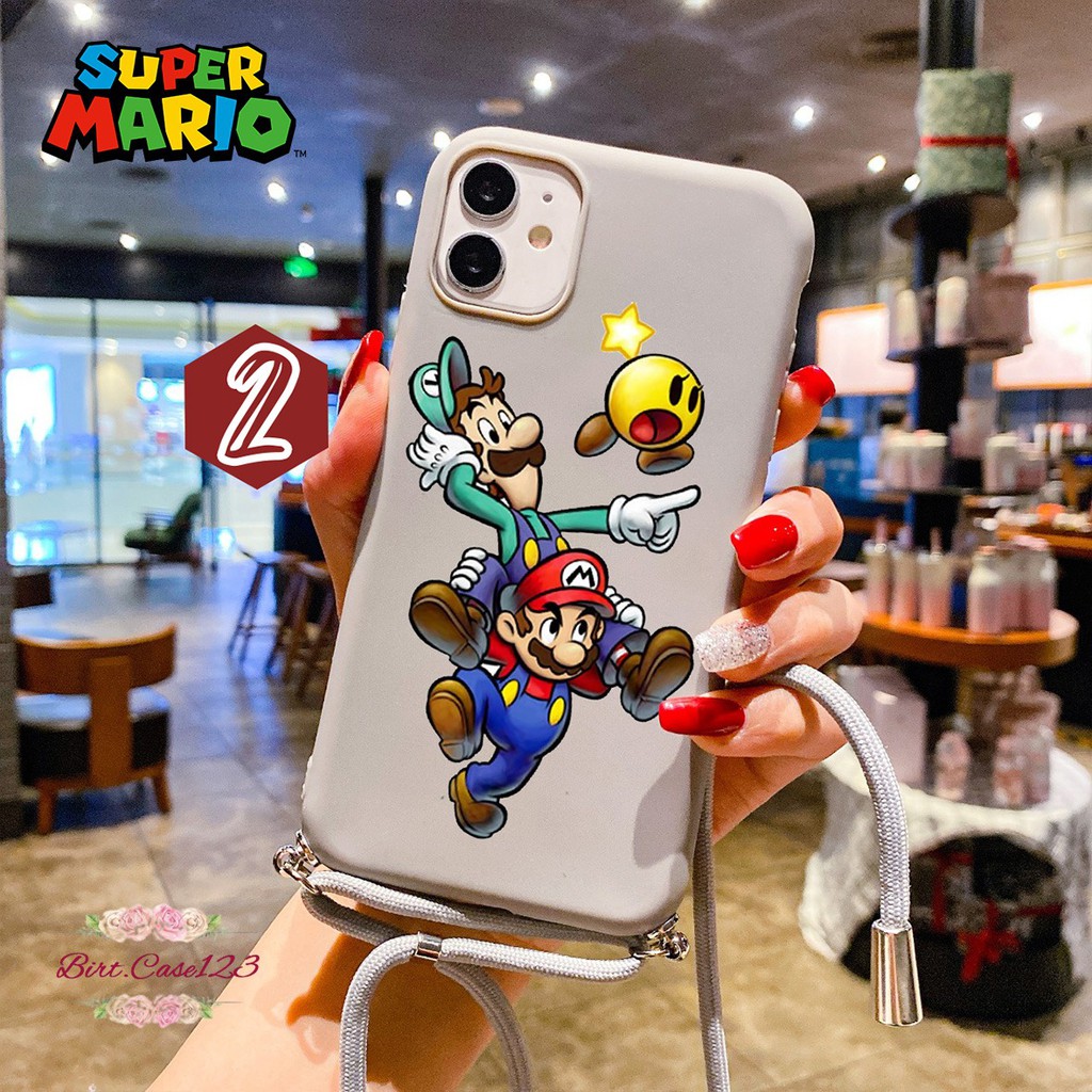 Softcase Slingcase Tali Lanyard Candy SUPER MARIO Oppo A5S A7 A12 F9 F3 A77 F5 F11 Pro BC3916