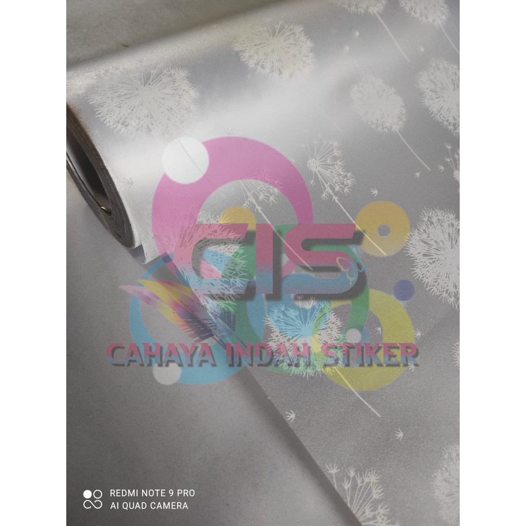 Stiker Kaca Sanblast Kaca Kamar Mandi /Jendela Motif 085