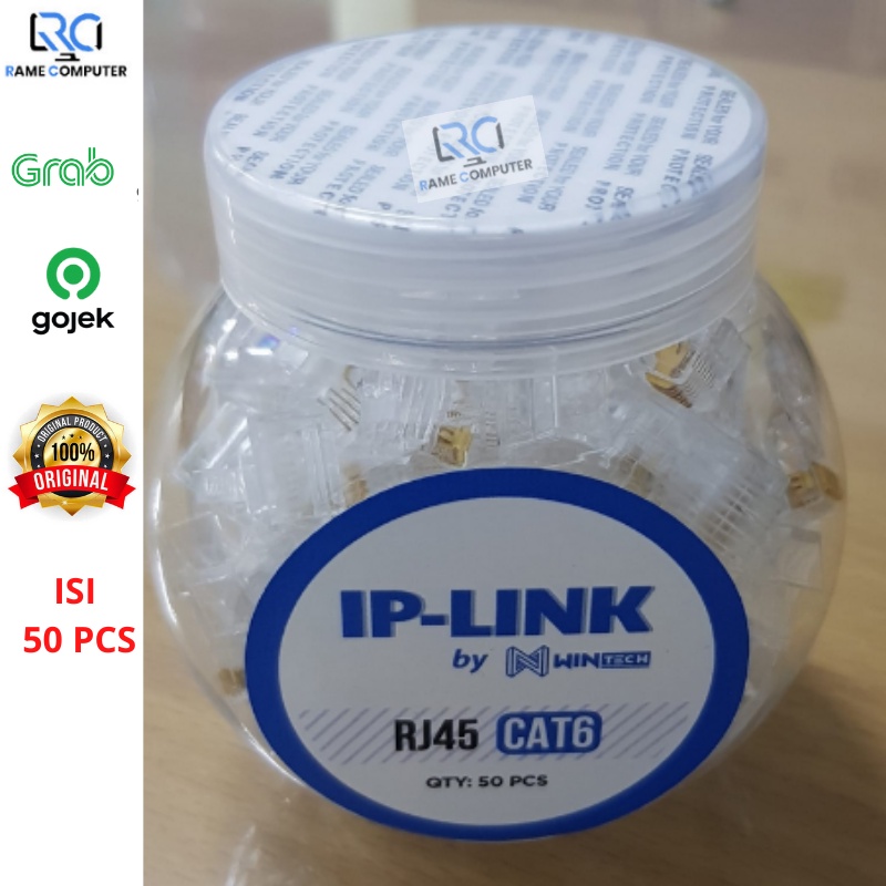 KONEKTOR RJ45 CAT6 BESI ISI 50 PCS RJ