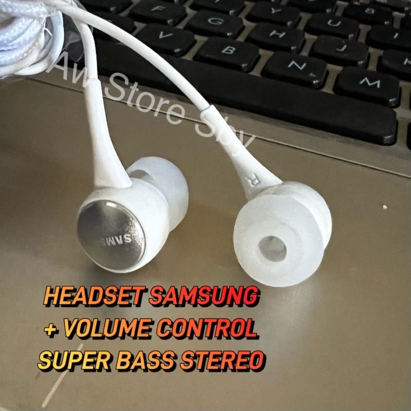 Earphone Samsung New Pack S4 Earbuds + Volume Control Super Bass stereo Samsung A02 A03 A11 A12 A13 A22 A32 A31 A51