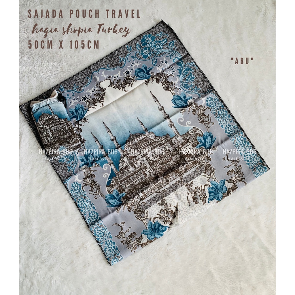 Sajadah Travel Pouch Motif Hagia ShopiaTurkey