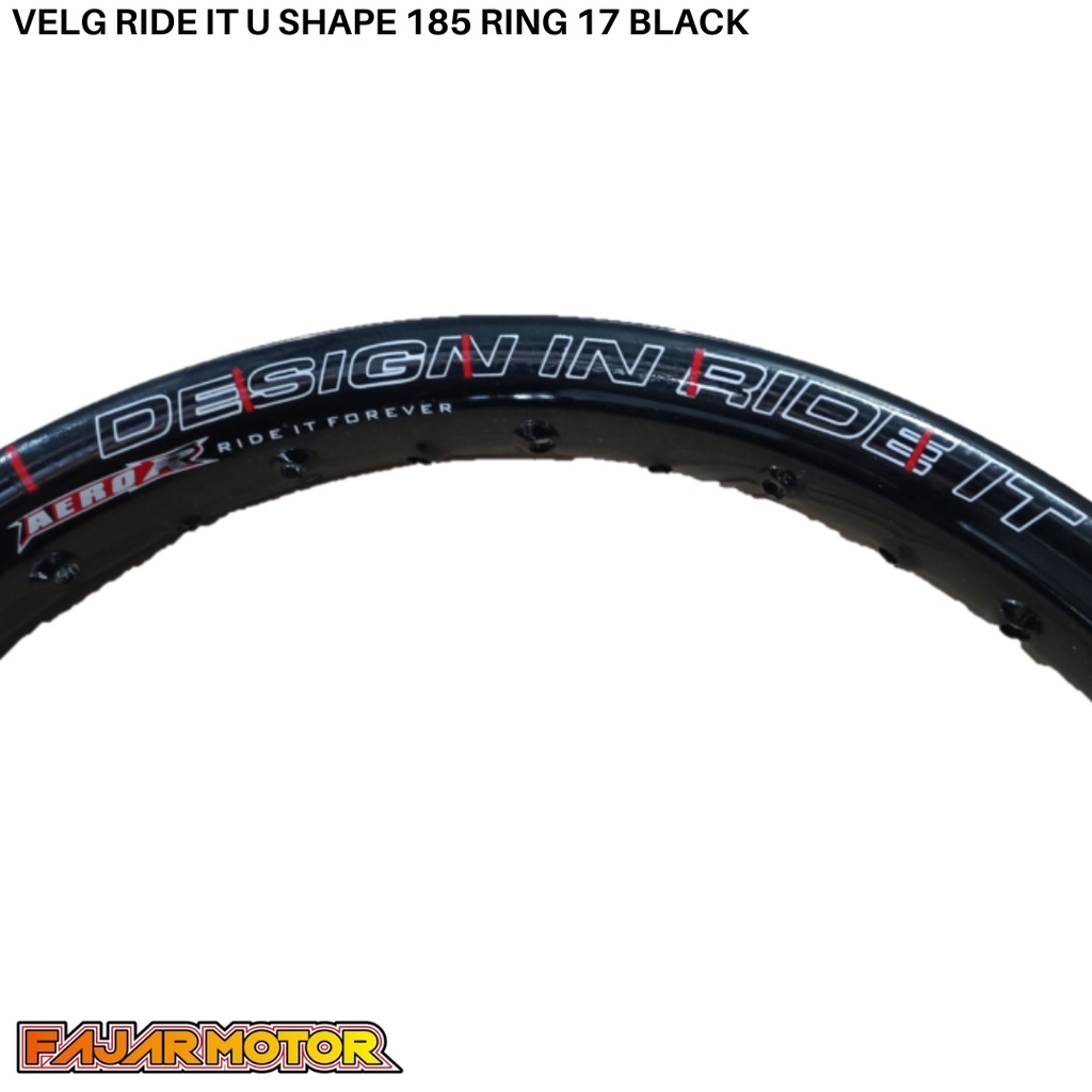 OBRAL VELG RIDE IT U SHAPE 185 RING 17 BLACK