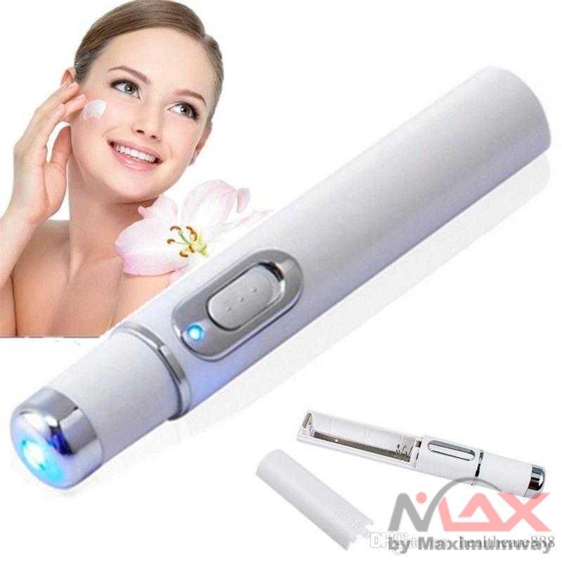 Laser Pembunuh Kuman dan Bakteri untuk muka Berjerawat, Perawatan Muka berjerawat, AMPUH membunuh kuman di jerawat Pen LED Biru Laser Penghilang Jerawat Acne Treatment Acne Laser Pen Portable Wrinkle Removal Machine Durable Blue Light Therapy Massage