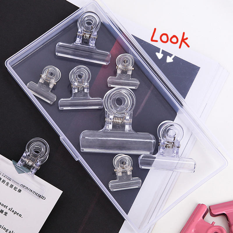 Transparent Clip Bill Sorting Binder Clips Office Supplies