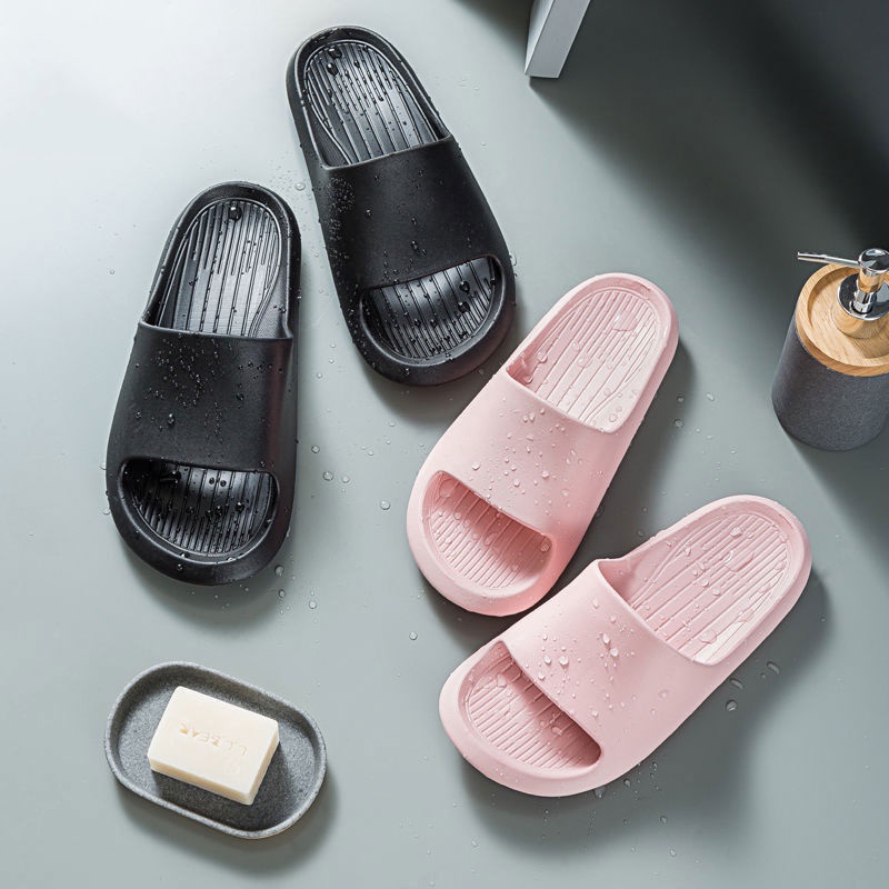 Sandal Bahan EVA Sandal Polos Wanita Slip On Korean Style Murah Empuk Anti Selip Anti Air Komin