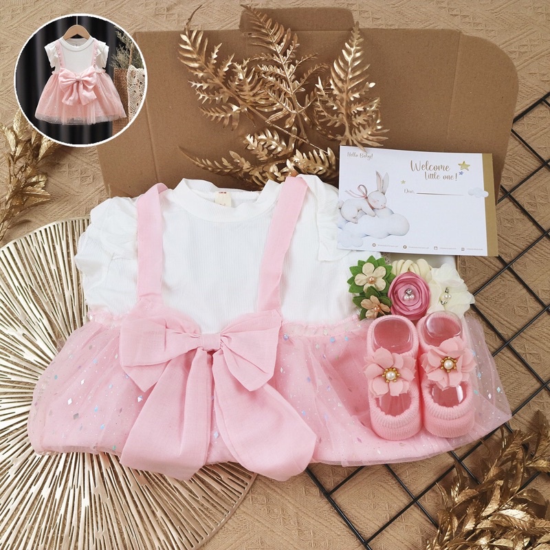 BARU! LIO046 Girls Baby Hampers 0-12 months/ Hampers bayi newborn/ Kado bayi/ baby girl gift set