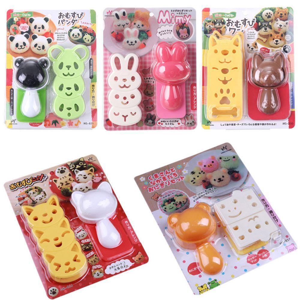 Top Sushi Mold Lunch Decoration Decor Kits DIY Sandwich Maker Cetakan Kue