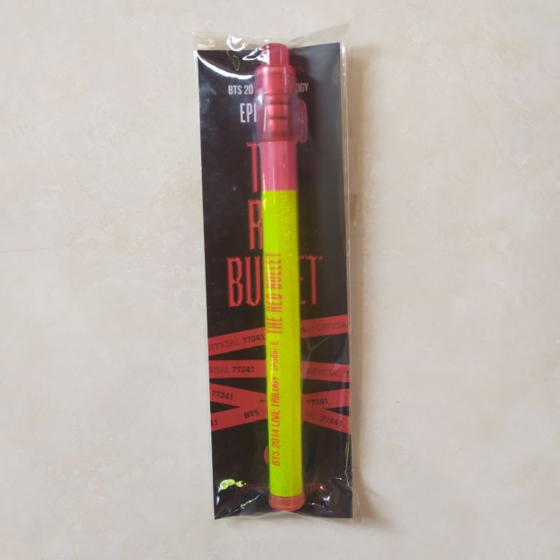 VERY RARE Bts 2014 live trilogy : bts the red bullet concert tour official lightstick / penstick