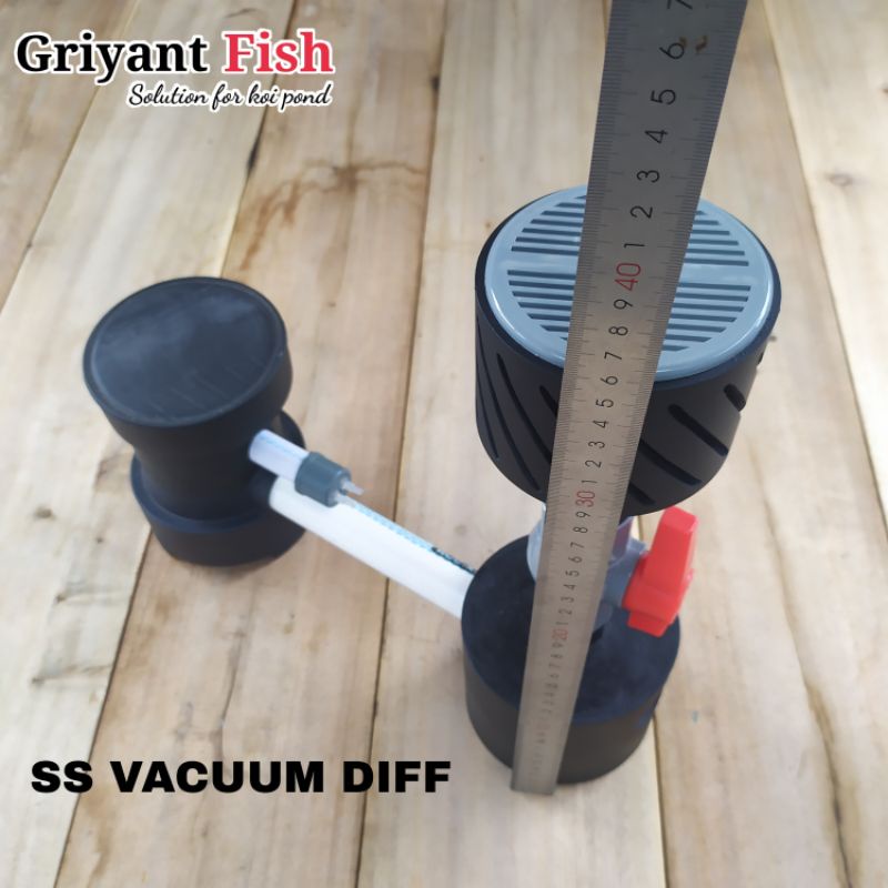 Set Instalasi Skimmer Vacuum Bottom Drain Diffuser Pompa Air Filter Kolam Ikan Koi