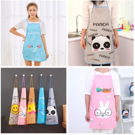 Celemek Apron Masak Anti Air / Apron Waterproof Karakter Hewan Lucu A36