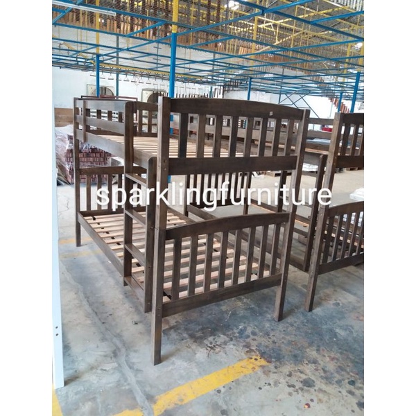 Tempat Tidur Kayu Tingkat 100x200