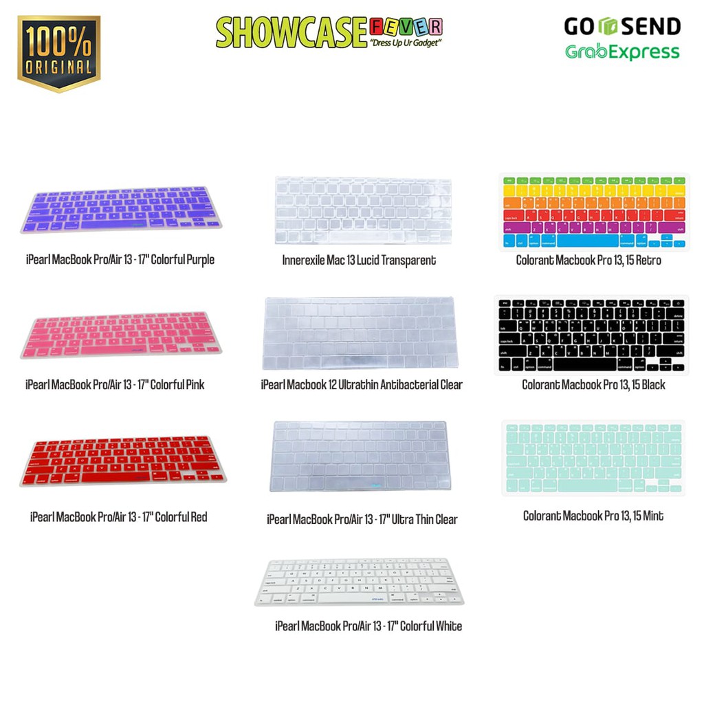 Keyboard Protector TPU Premium MacBook Air 13 / MacBook Pro 13/15 Thn 2010-2017 Wireless iMac