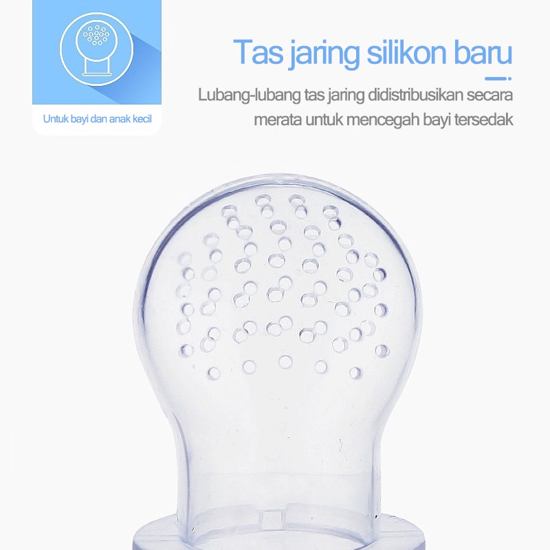 UNIK88 Dot Buah Bayi BPA Empeng Buah Bayi Silikon Baby Fruit Food Feeder Pacifier