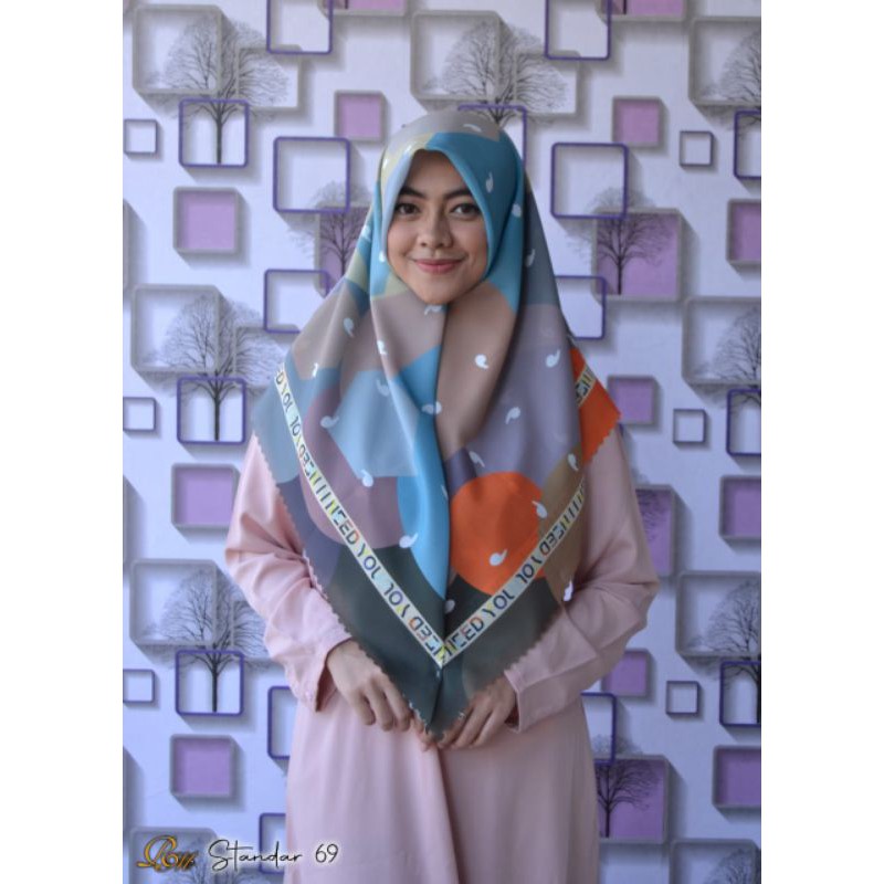 Kerudung RM dewasa no 69 ,jilbab Print RM no 69