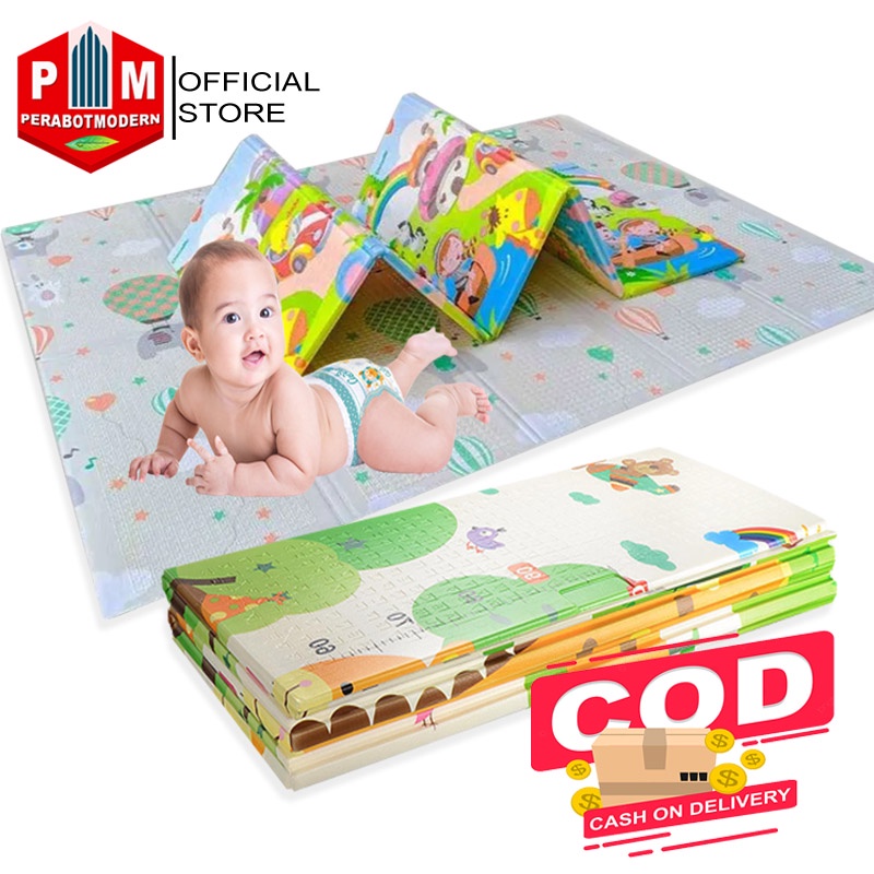 MATRAS PLAYMAT DOUBLE PAD - MATRAS PLAYMAT PREMIUM - MATRAS BAYI - ALAS TIDUR KASSUR BAYI TAHAN AIR ANTI OMPOL