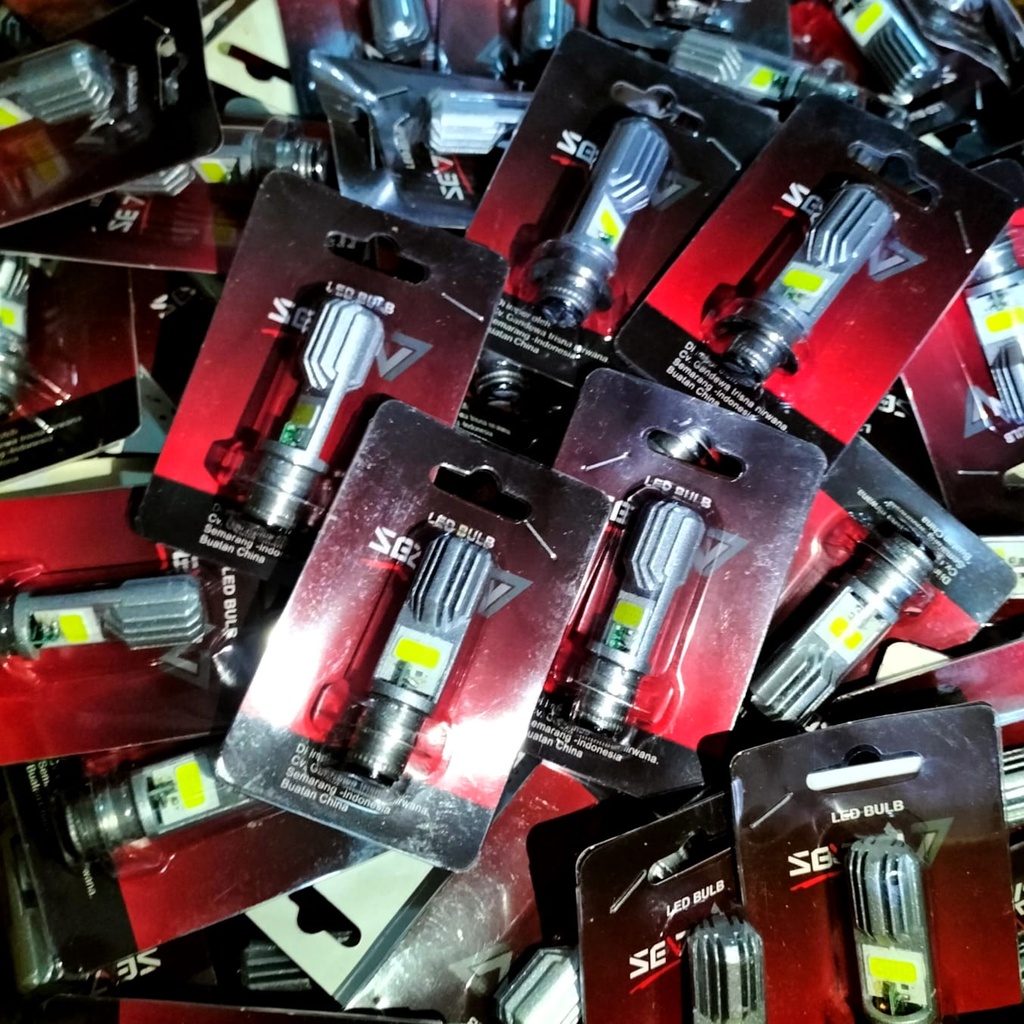 Bohlam Led Beat Vario Mio Grand Super Bright Ride It Lampu Dop Led H6 2 Sisi Dop Lampu Motor Bebek-DOP LED 01 TY SILVER