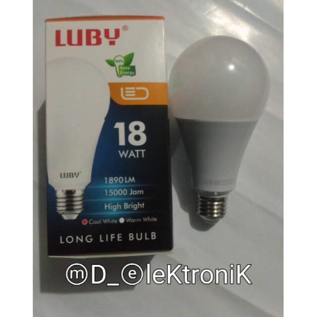 Lampu LED Luby bulb 18 watt