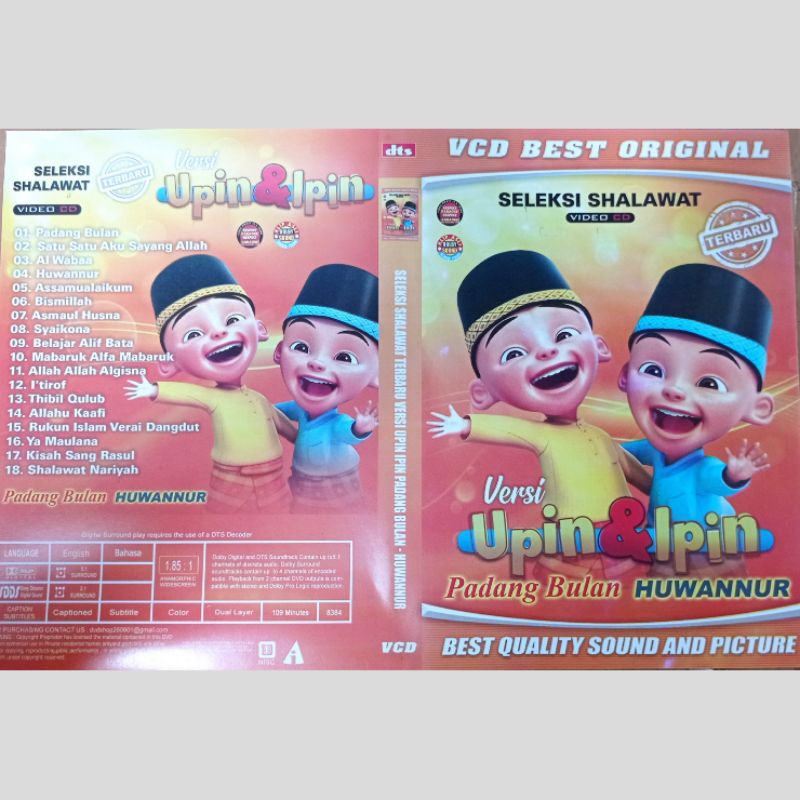 KASET VIDEO LAGU ANAK SELEKSI SHALAWAT VERSI UPIN & IPIN