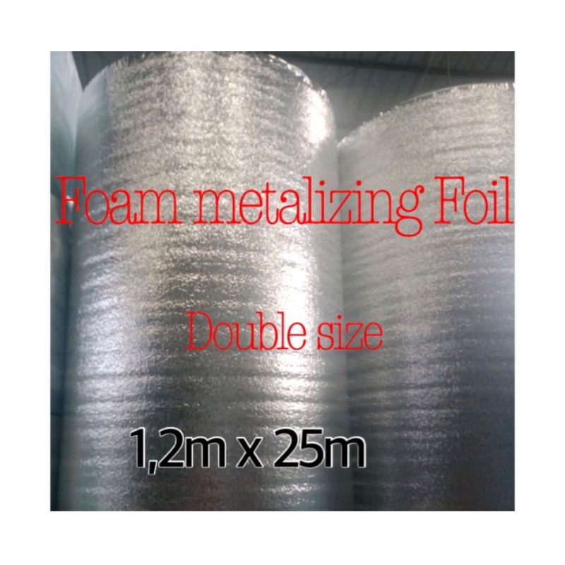 foam foil metalizing peredam panas atap dan suara hujan