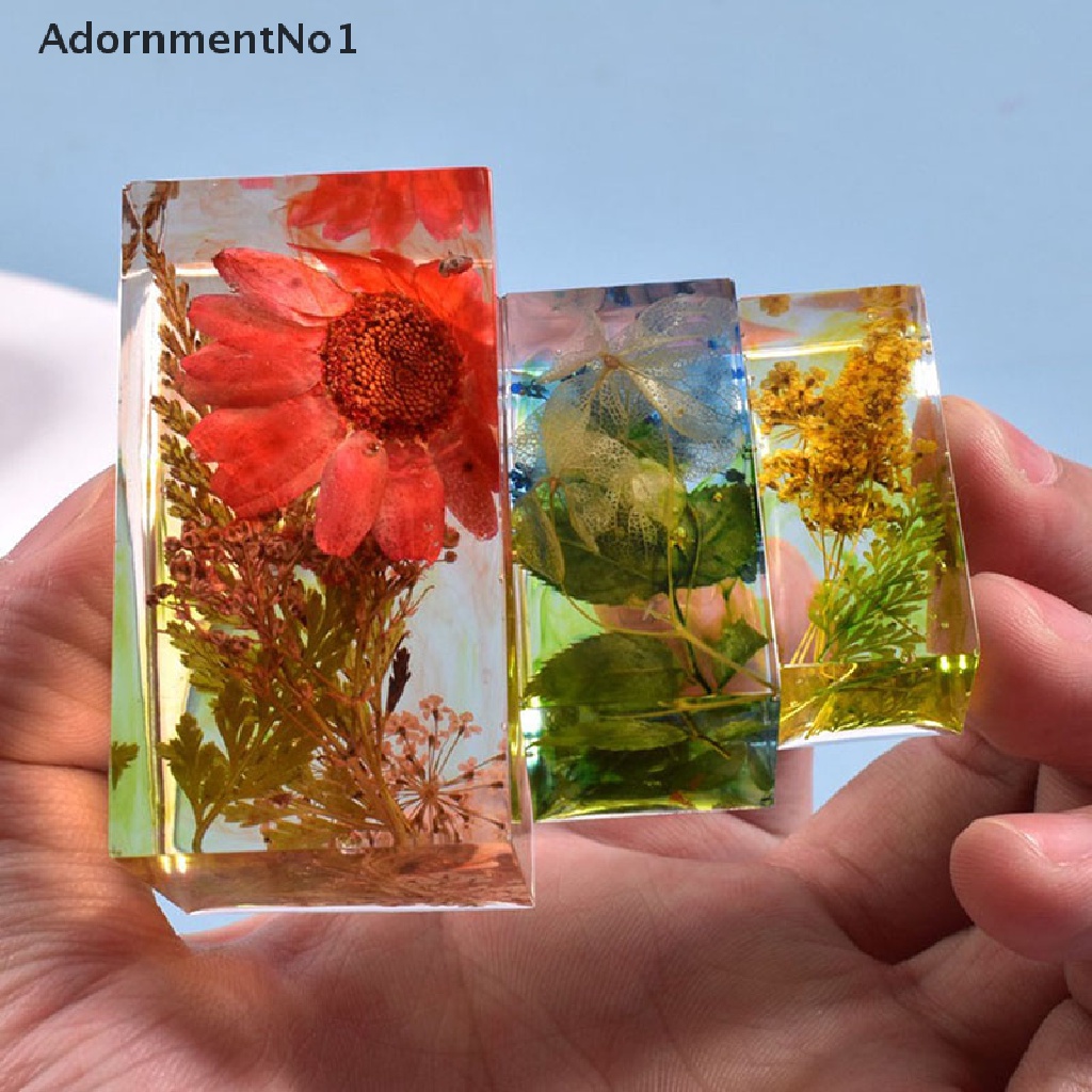 [AdornmentNo1] Rectangular Silicon Mold DIY Epoxy Jewelry Resin Dried Flower Decoration [new]