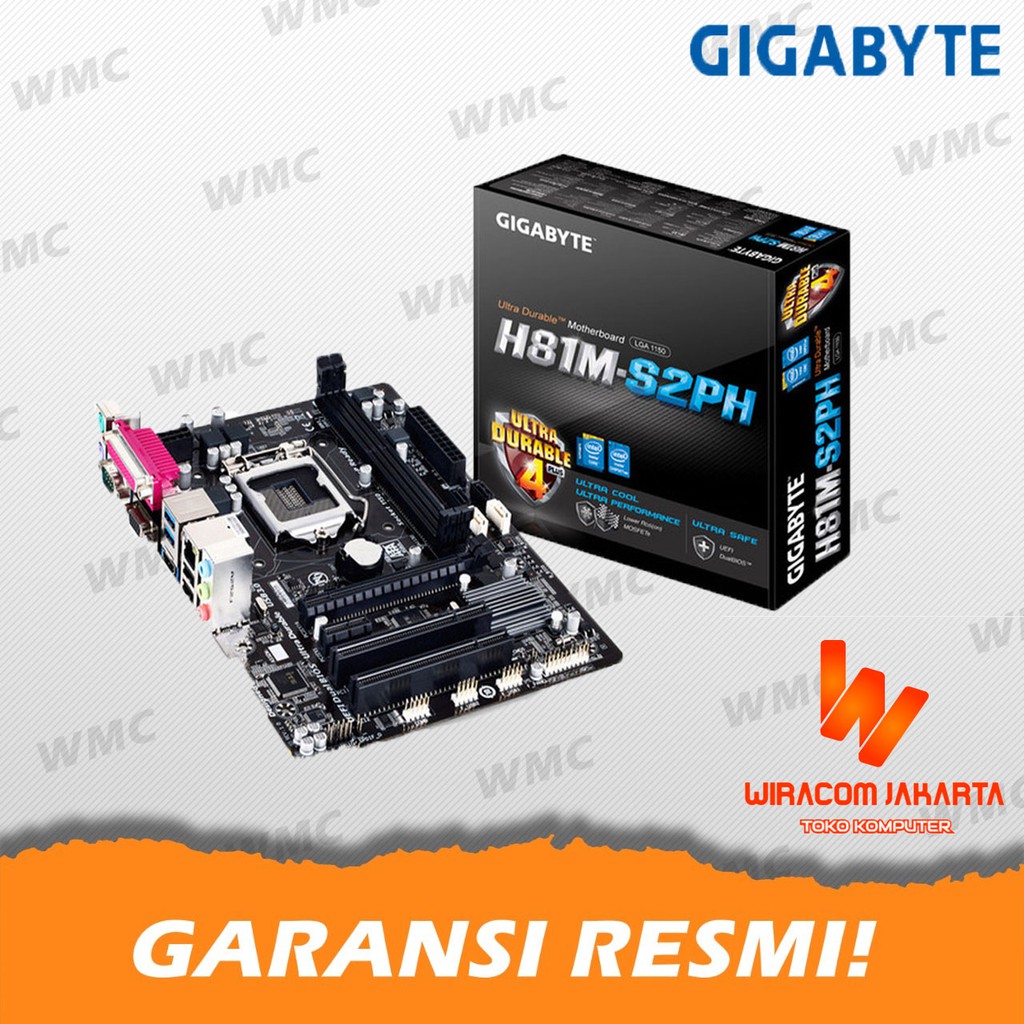 Gigabyte GA-H81M-S2PH (LGA1150, H81, DDR3, SATA3, USB3)