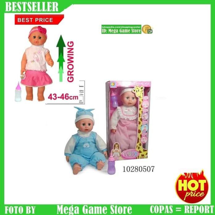 BONEKA BABY   BONEKA BAYI TUMBUH TINGGI  DOLL BIBI GROW UP BM2269 GT45
