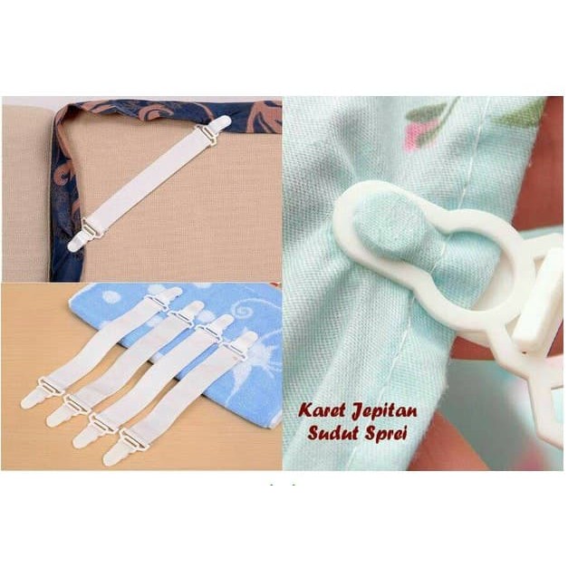 Tali Pengait / Pengikat Sudut Sprei 1 Set ( 4 Pcs )