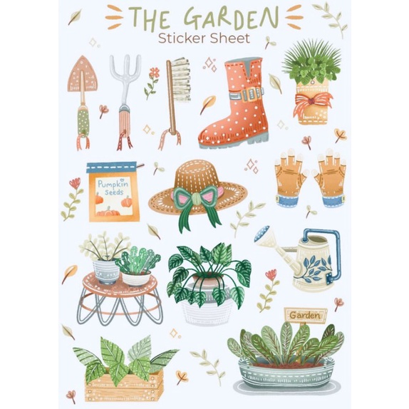 

Sticker Sheet Aesthetic tumblr | 106 garden flower