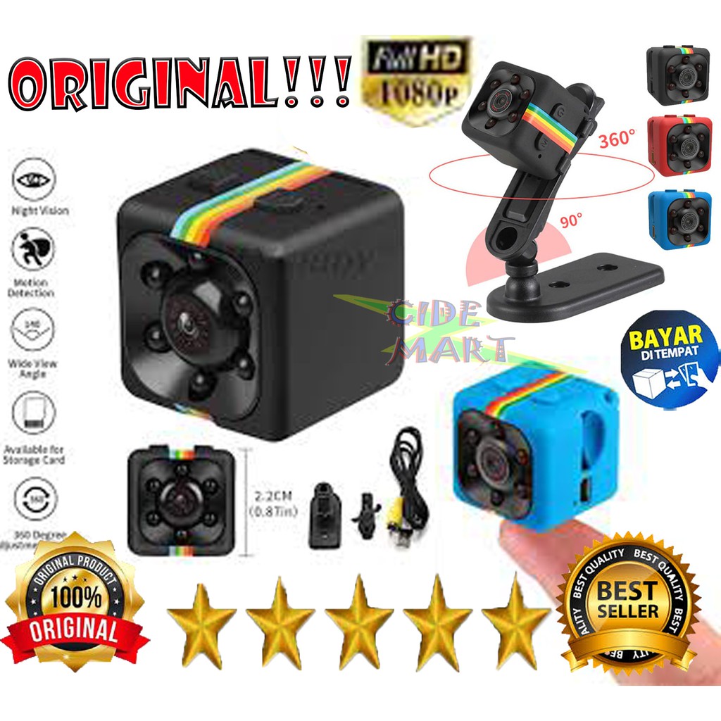 [ORIGINAL] CAMERA MINI SPY CAMERA PENGINTAI MINI DV SQ8 / CAMERA SQ11 FULL 1080HD