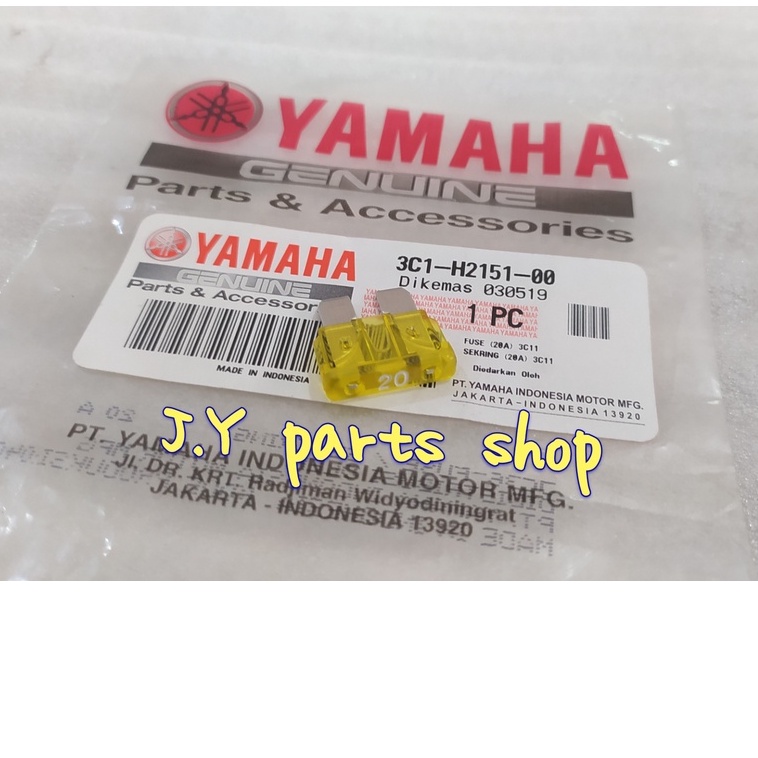 FUSE SIKRING TANAM BESAR 20A 20 A AMPER VIXION R15 LAMA V2 ORIGINAL YGP 3C1-H2151-00