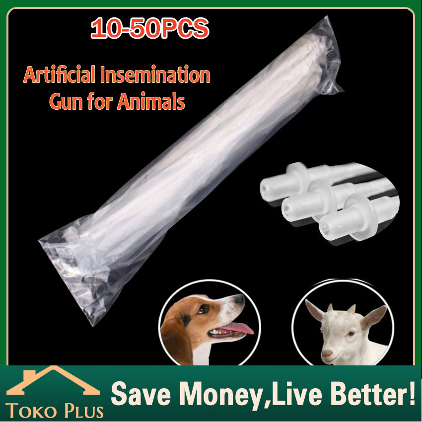 10Pcs Plastik Sheet untuk inseminasi buatan Hewan Anjing Kucing Sapi Dll Selang kawin suntik