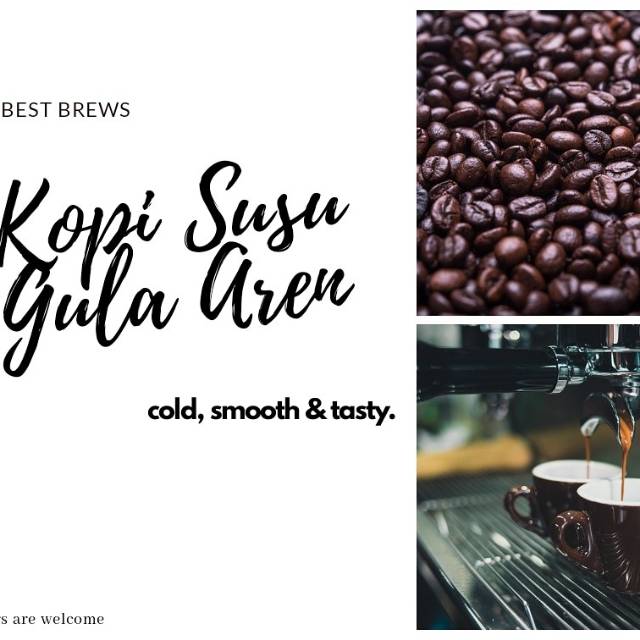 

KOPI SUSU GULA AREN 100% PREMIUM INGREDIENTS