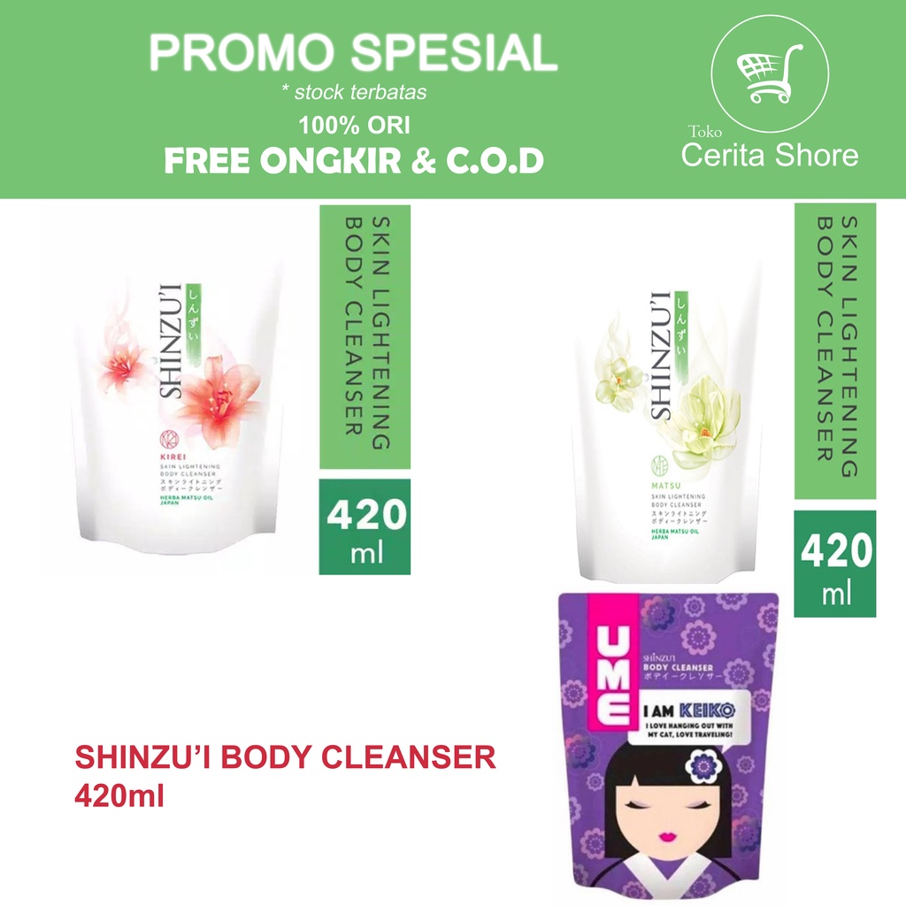 Shinzui sabun cair / Shinzui 420ml / Shinzui Body Wash / Sabun Cair / Shinzui Body Cleanser