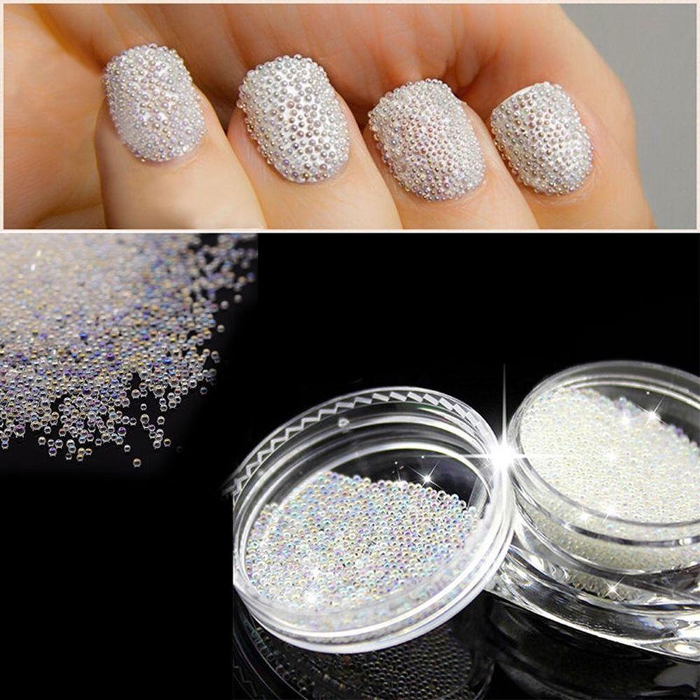 Top 0.6mm Nails Art Beads Hot Sale Transparan Dekorasi AB Kristal