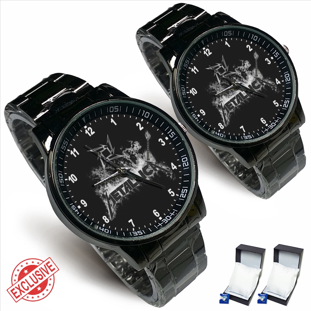 Jam Tangan Rantai Couple BAND OF METALLICA - 02 (Awesome)