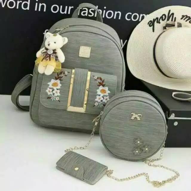 GDM-BACKPACK GOLDEN 3 in 1 TANPA BONEKA - tas gendong import - tas batam murah - tas gemblok(GOLDEN)