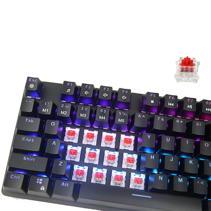 Keybord Mechanical Fullsize Sades Phoenix - Merah