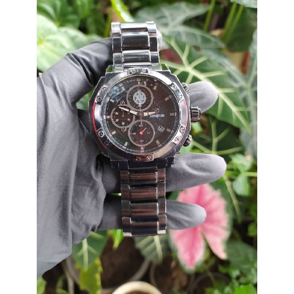 jam tangan Second Expedition E 6385M preloved chronograph bekas berkualitas